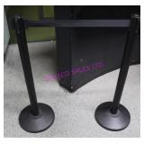 LOT, 8 PCS 41"T U-LINE STANCHIONS W/ROPE