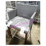 10X, SOLID WOOD FRAME WIDE SEAT BAR STOOL NOTE