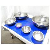 LOT, 15PC, 14 ASST SIZE S/S MIX BOWL & 1 COLLANDER