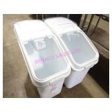 2X, RUBBERMAID PORTA INGREDIENT BIN NOTES!