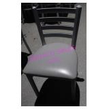 10X, METAL FRAME VINYL SEAT CHAIRS NOTE!