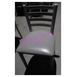 10X, METAL FRAME VINYL SEAT CHAIRS NOTE!