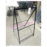 1X, METAL A-FRAM STREET SIDE SIGN FRAME