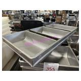 LOT, 11PCS 12"X7"X3" LOAF BAKE PANS