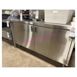 1X, 57" X 30" S/S 3 DR. COUNTER