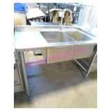 1X, 53.5"X30" 2 WELL S/S SINK