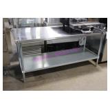1X, 72"X30" S/S TABLE W/ UNDERSHELF