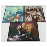 3X, JIANG ZUNZHONG MUSIC POSTERS FRAMED NOTE!