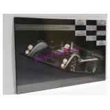 1X, 36"X24" CADILLAC RACECAR PLAQUE POSTER