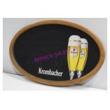 1X, 30"X19" KROMBACHER CHALKBOARD WOOD FRAME