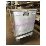 1X, 21.5" X 20" PORTA ALUM INGRED BIN W/ LID