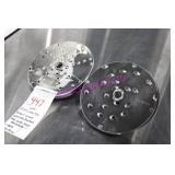 LOT,2 PC NEW! ROBOT COUPE CL50 GRADER BLADES NOTE!