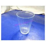 LOT, 28PCS 5"T PANELLED TUMBLER GLASS