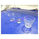 LOT, 1 BIN(53PCS) ASST. BAR GLASSES  NOTES!