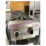1X, GARLAND TWO BURNER RANGE - NAT GAS