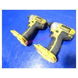 2X, DEWALT 1/4" CORDLESS IMPACT DRIVER NOTES