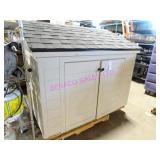 1X, 80"X39"X65"T 2DR OUTDOOR WOOD STORAGE SHED