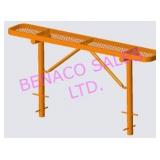 LOT, 2PC COMPLETE 48" BACKLESS BENCH W/ LEGS NOTE