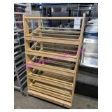 1X, 33" X 58" WOODEN BAKERY DISPLAY