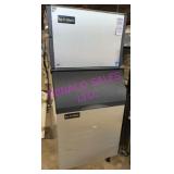 ICE-O-MATIC 600LB 1/2 CUBE ICE MACH. W/ BIN NOTE!