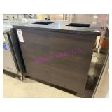 1X, 39"X 26" QUARTZ TOP GARBAGE STN. W/ BINS
