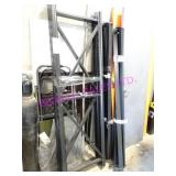 LOT, 1 SECTION 77"X80"T METAL RACKING  NOTES!!!