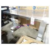 1X, 50.5"X24" S/S ADJ HEIGHT H.D. PORTA TABLE NOTE