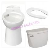 LOT, 3PC AMERICAN STANDARD COMPLETE TOILET NOTE!