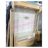 1X, 50.5"X84"T WOOD DISPLAY FOR OPTICAL GLASSES