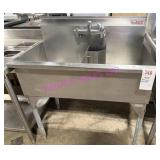 1X, 36"X23" 2 WELL S/S SINK