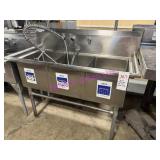 1X, 51"X24" 3 WELL S/S SINK W/ RINSE WAND