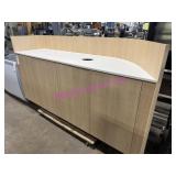1X, 85" X 23" CURVED BACK GARBAGE STATION