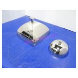 LOT, 30PC ASST SIZE CHROME PLATE DOMES