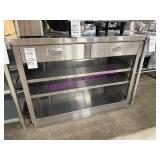 1X, 48" X 24" S/S COUNTER W/ DRAWERS