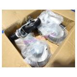LOT, 1 BOX (4PC) 5"D H.D. CASTER W/ LOCKS NOTES