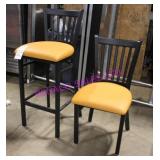 6X, METAL CHAIRS W/ VINYL SEATS NOTES!