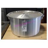 1X, 24.5"X13"H WINCO 120QT ALUM STOCK POT W/ LID
