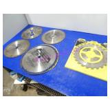 LOT, 7PCS ASST SIZE CIRCULAR SAW BLADES