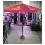 LOT, 2PC MOLSON CANADIAN 58" MARKET UMBRELLA