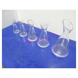 LOT, 22PC ASST STOLZLE SLANTED NECK CARAFE NOTE