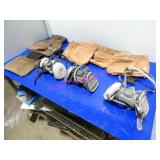 LOT, 6PC, 3 H.D ASST TOOL BELT, & 3 DUST FACE MASK