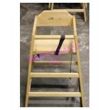 2X, Wooden Baby High Chairs with safety Strap