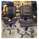 2X, OFFICE CHAIRS 1 WITH HEADREST