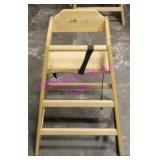 2X, Wooden Baby High Chairs with safety Strap
