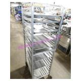1X, 20.5"X70"T 20 SLOT PORTA TRAY RACK W/ 9 TRAYS