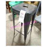 4X, METAL BACKLESS BAR STOOL