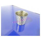 LOT, 25 PCS S/S HAMMERED CUPS
