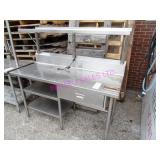 1X63"X24" STAINLESS STEEL TABLE  NOTES!!!!