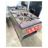 1X, 44"X18" OMCAN S/S DOUBLE STOCK POT BURNER