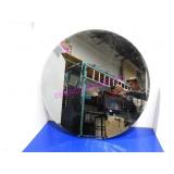 37" Round Hub Wall Umbra Mirror By Paul Rowan